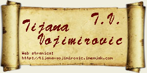 Tijana Vojimirović vizit kartica